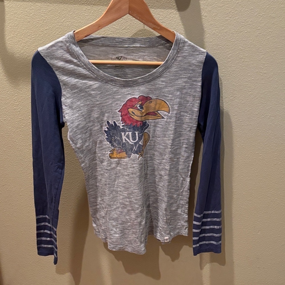 Kansas Jay hawks women's small long sleeve T-shirt - Picture 2 of 6